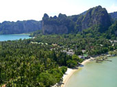 หาดไร่เลย์ หาดไร่เลย์ตะวันออก อ่าวไร่เลย์ตะวันออก อ.เมือง จ.กระบี่ 